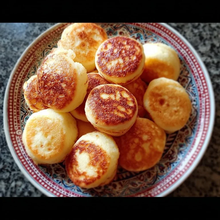 Delicious breakfast pancake poppers served with syrup and fresh fruit.