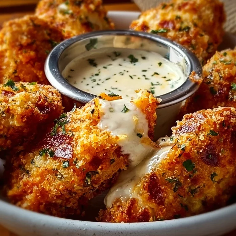 Delicious cheesy jalapeño ranch chicken poppers served in a platter