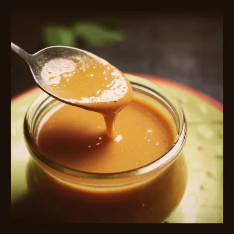 Low calorie special sauce in a bowl with fresh ingredients