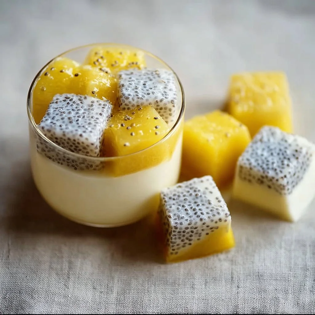 No-Bake Lemon Poppy Seed Dessert topped with lemon slices and poppy seeds.