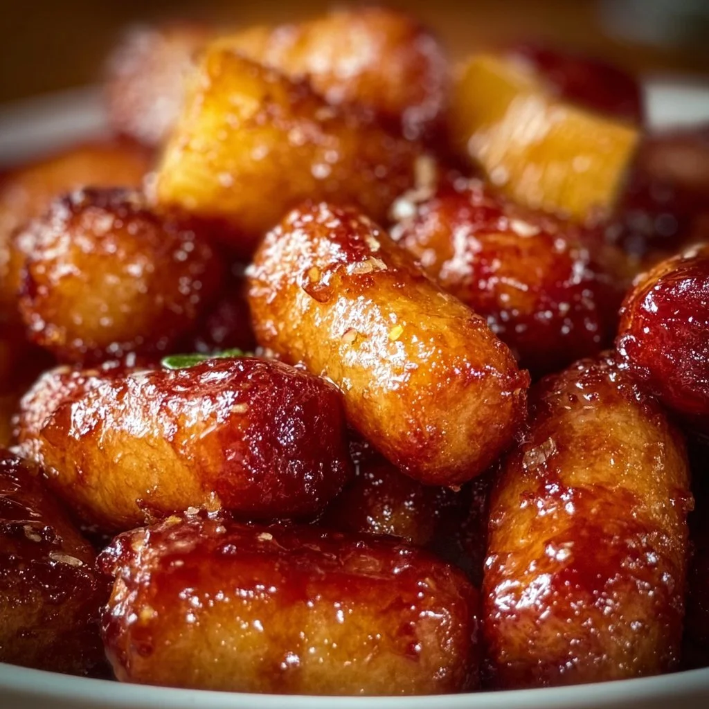 Pineapple Brown Sugar Mississippi Little Smokies Bites