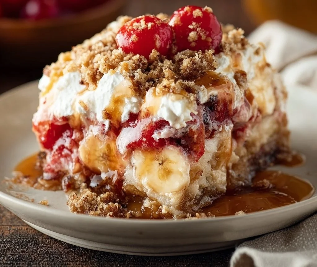 Banana Split Dump Cake