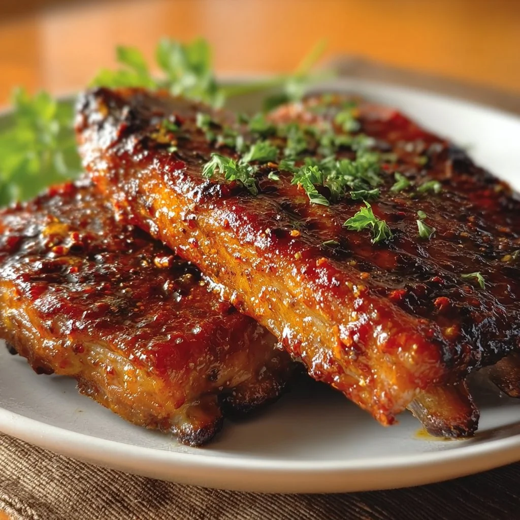 A bowl of bold and flavorful rib marinade ready for marinating ribs