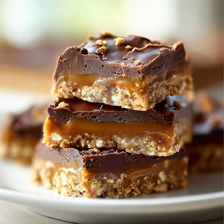 Crunchy Caramel Chocolate Bars with a rich caramel layer and chocolate coating