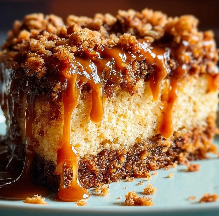 Caramel Toffee Crunch Cake
