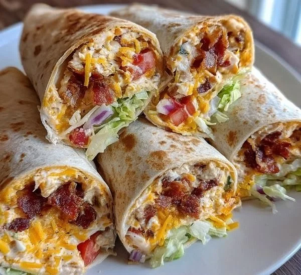 Cheesy Bacon Ranch Wraps