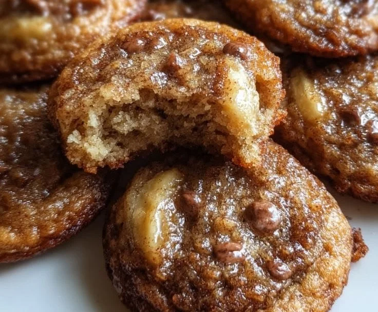Chewy Banana Bread Cookies