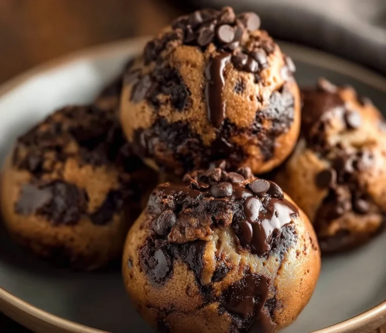 Chocolate Chip Cookie Dough Brownie Bombs - a decadent dessert treat