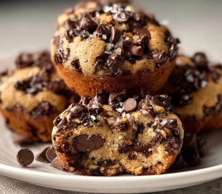 Delicious chocolate chip cookie dough brownie bombs on a white plate
