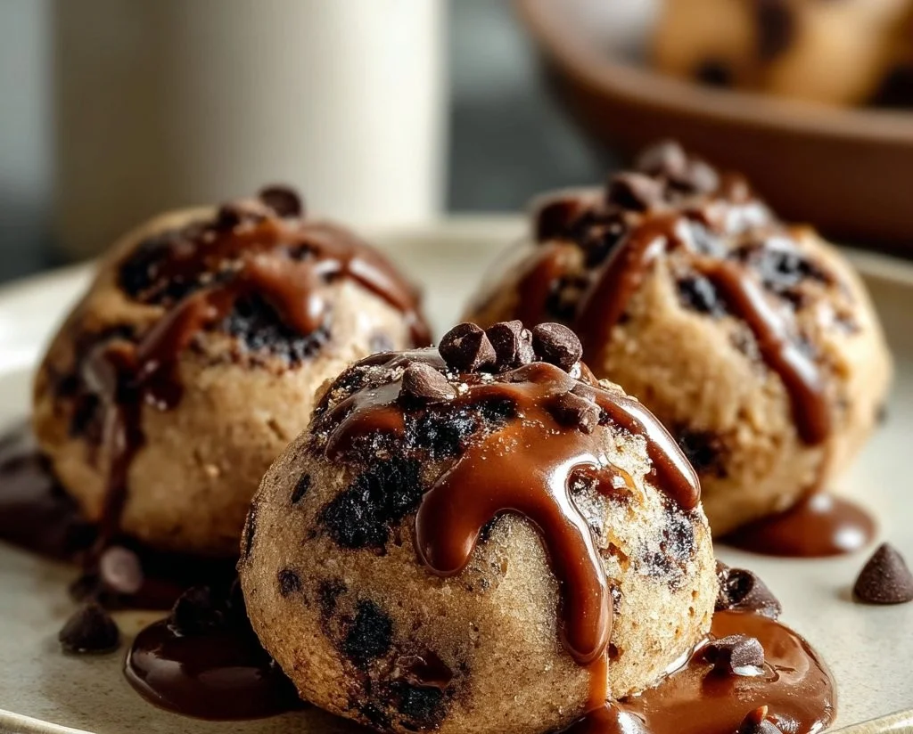 Chocolate Chip Cookie Dough Brownie Bombs