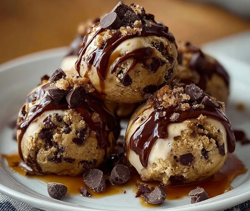 Chocolate Chip Cookie Dough Brownie Bombs