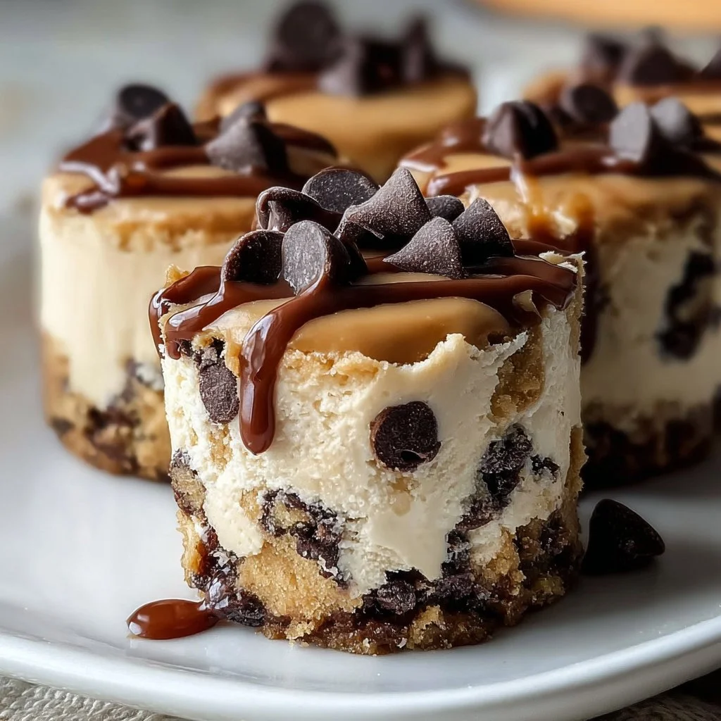 Chocolate Chip Cookie Dough Cheesecake Bites