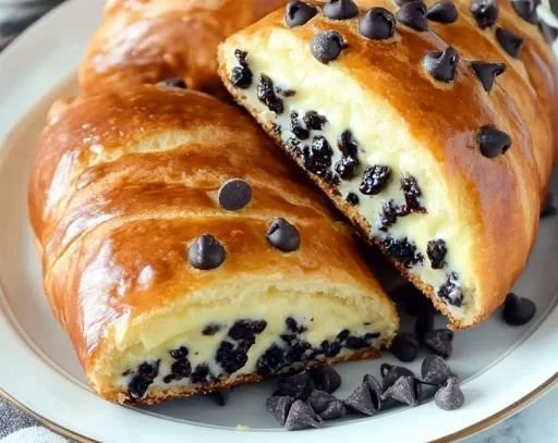 Chocolate Chip Vanilla Custard Brioche