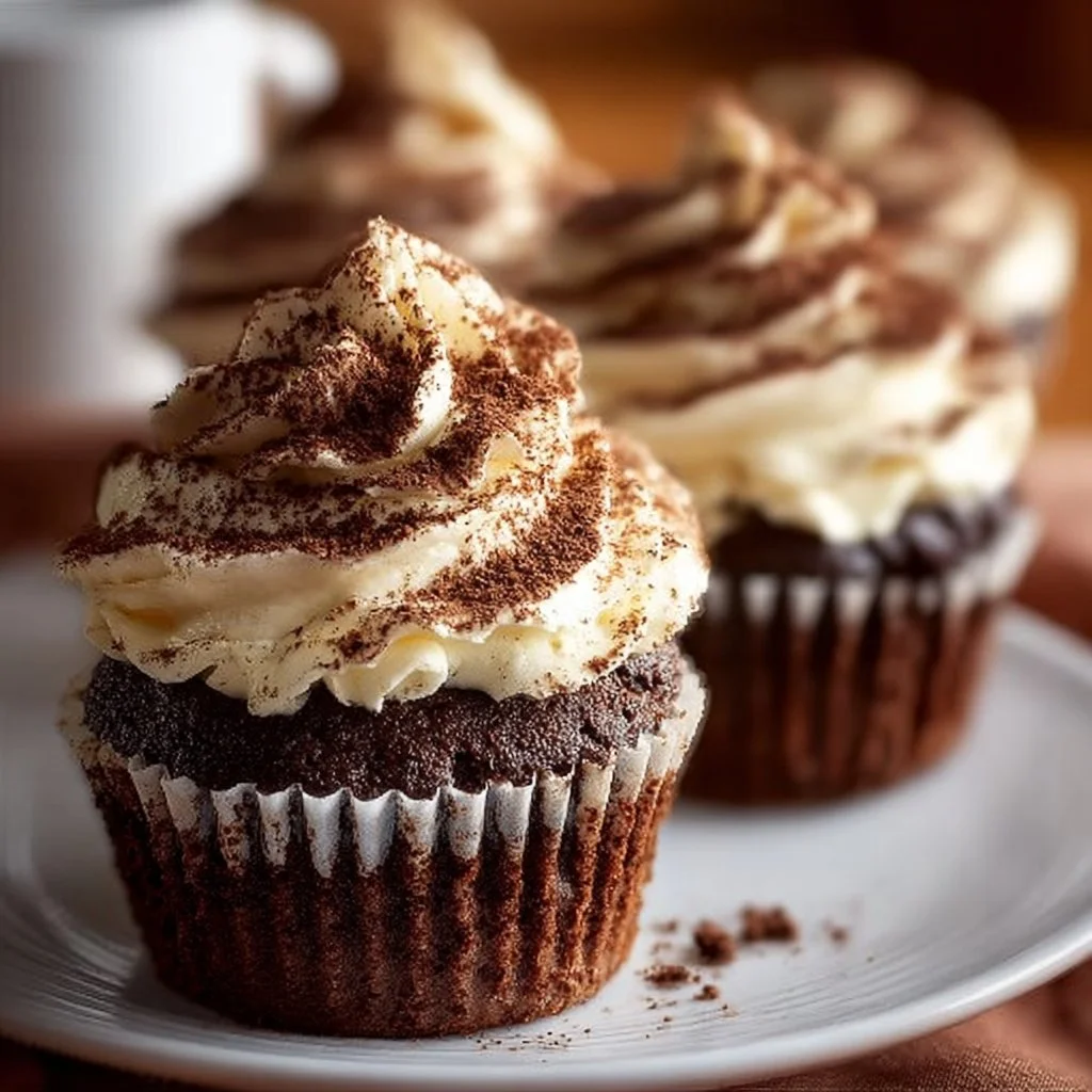 Chocolate Tiramisu Cupcakes