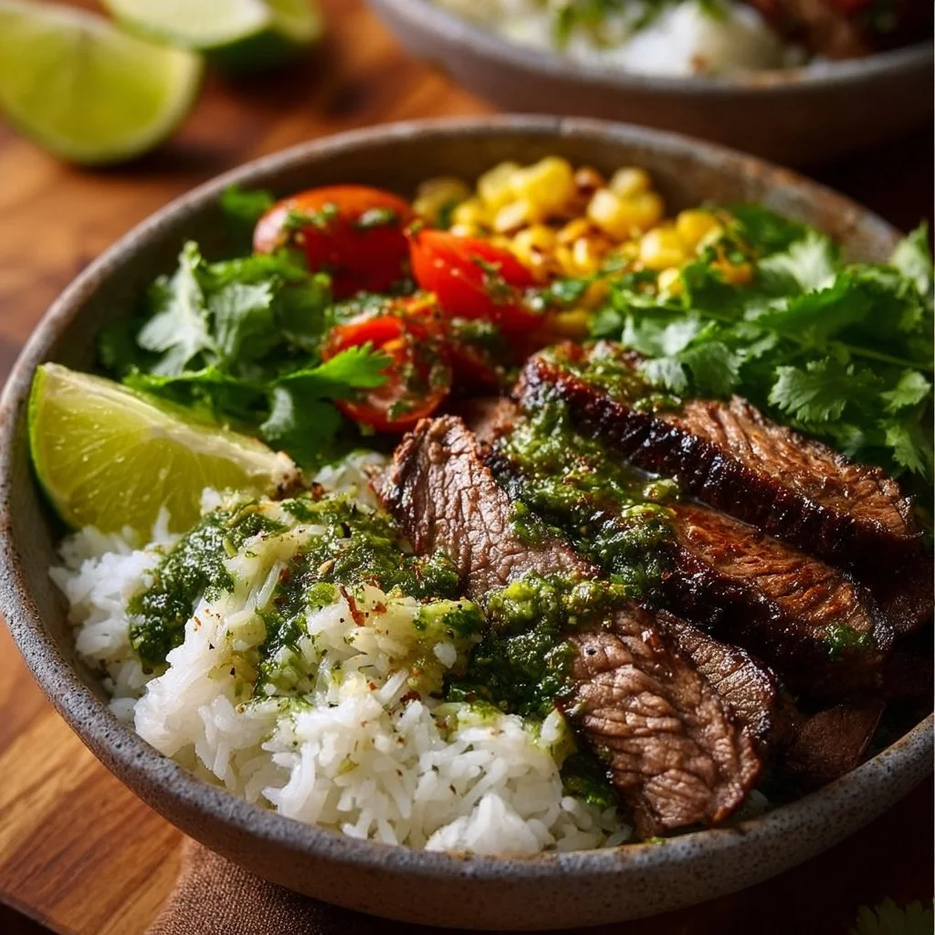 Cilantro Lime Steak Bowls