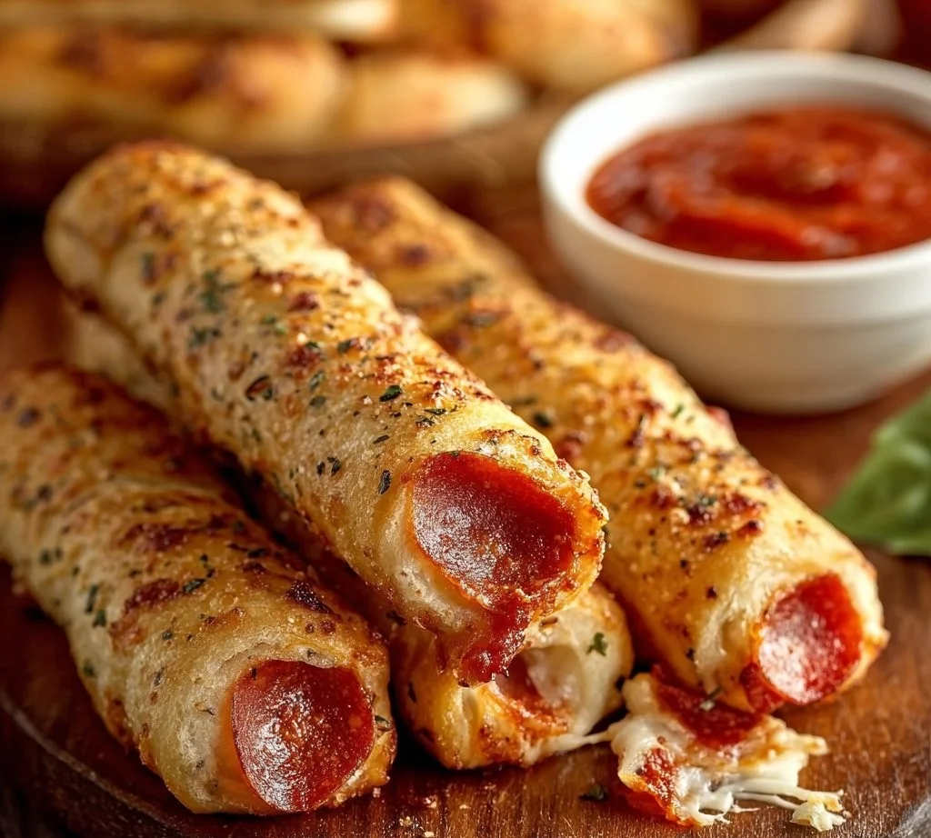 Delicious Pepperoni Pizza Roll Breadsticks for Easy Snacking