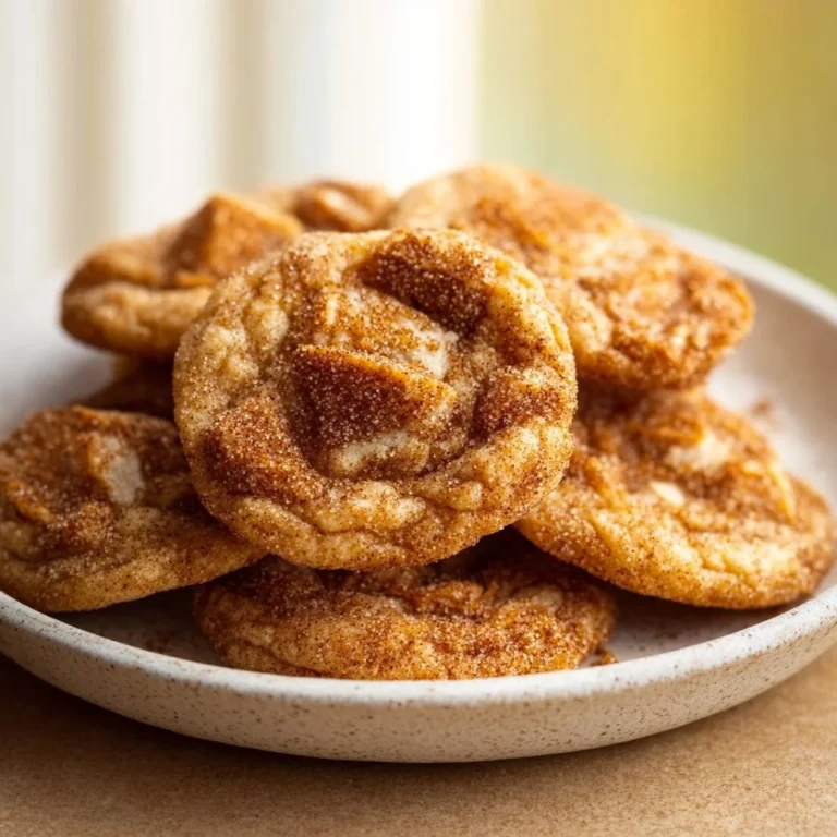 Baked easy cinnamon toast crunch cookies on a plate