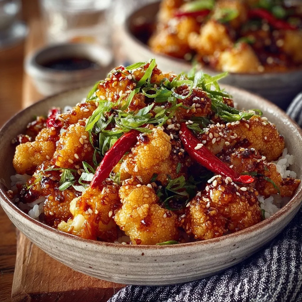 General Tso's Cauliflower Bowls