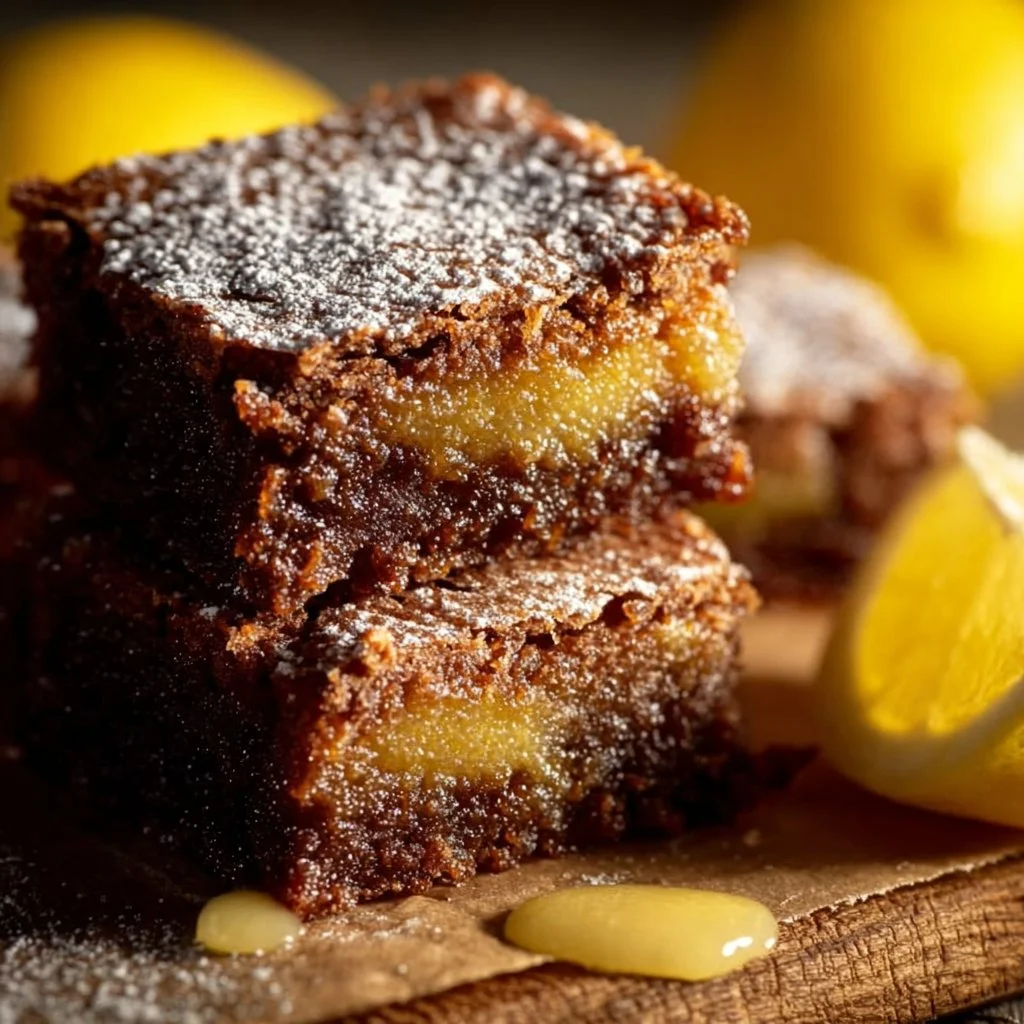Gluten Free Lemon Brownies