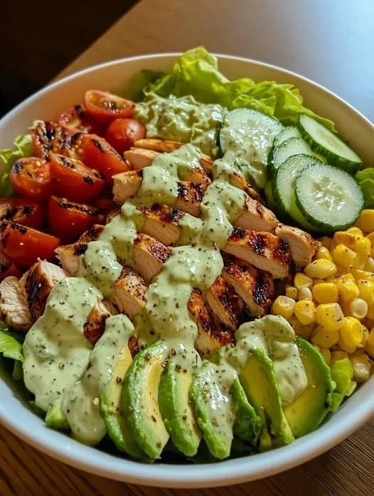 Grilled Chicken & Avocado Salad Bowl