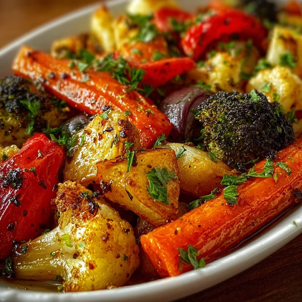 Honey Garlic Roasted Vegetables