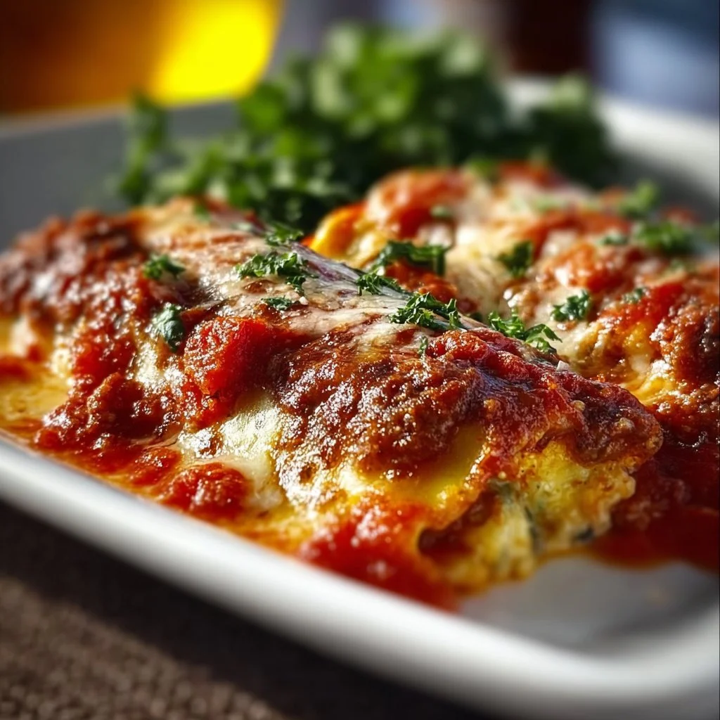 Delicious Italian Sausage Manicotti with cheese and marinara sauce