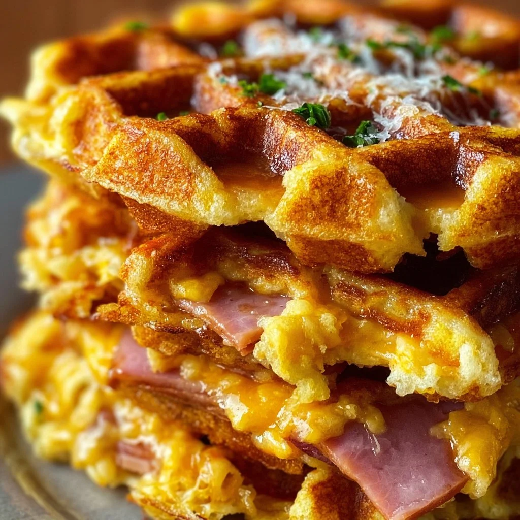 Keto Ham and Cheese Chaffles