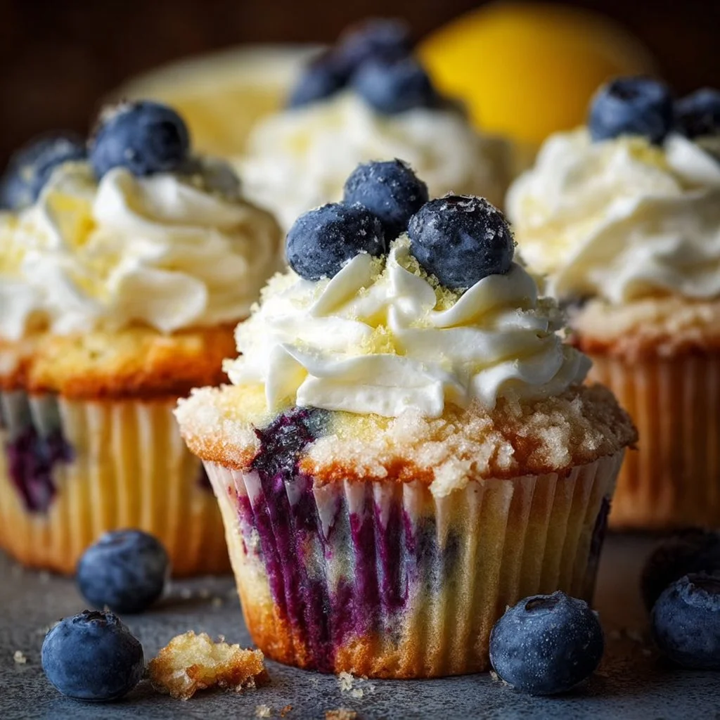 Lemon Blueberry Cupcakes