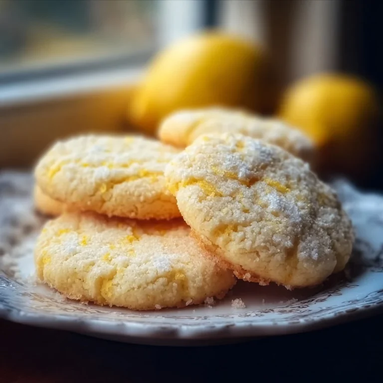 Freshly baked lemon shortbread cookies on a plate