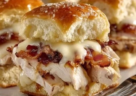 Maple Chicken Bacon Sliders