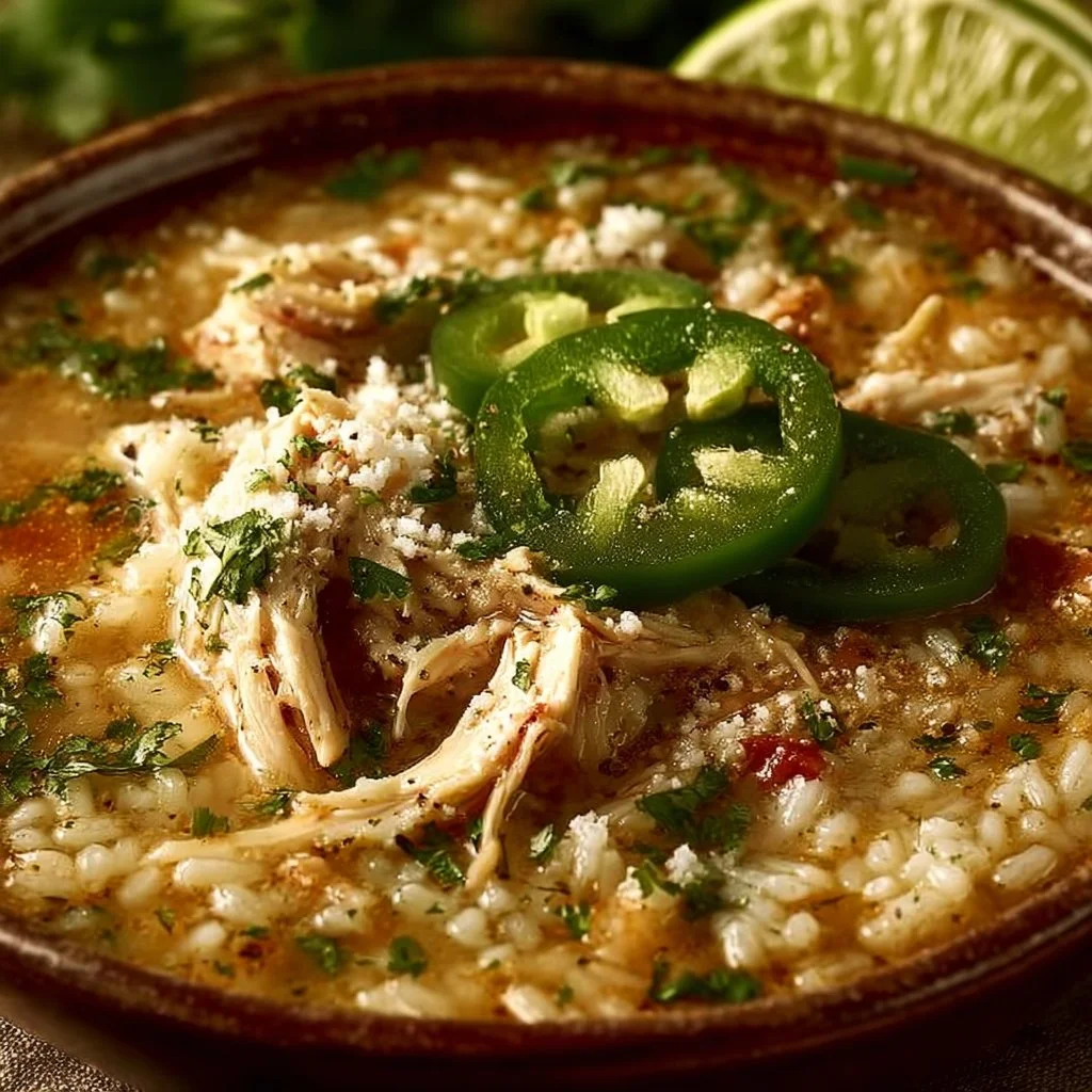 Mexican Lime Chicken Rice Soup