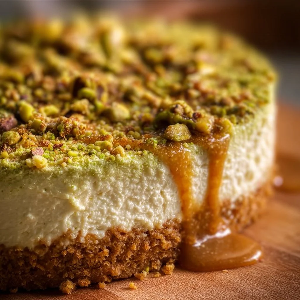 No-Bake Pistachio Cheesecake