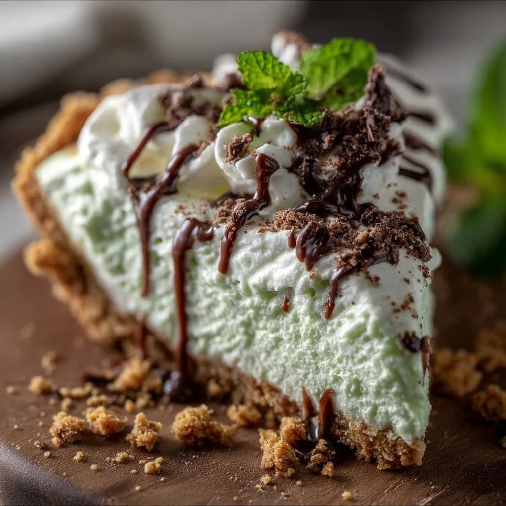 No-Bake Shamrock Shake Pie