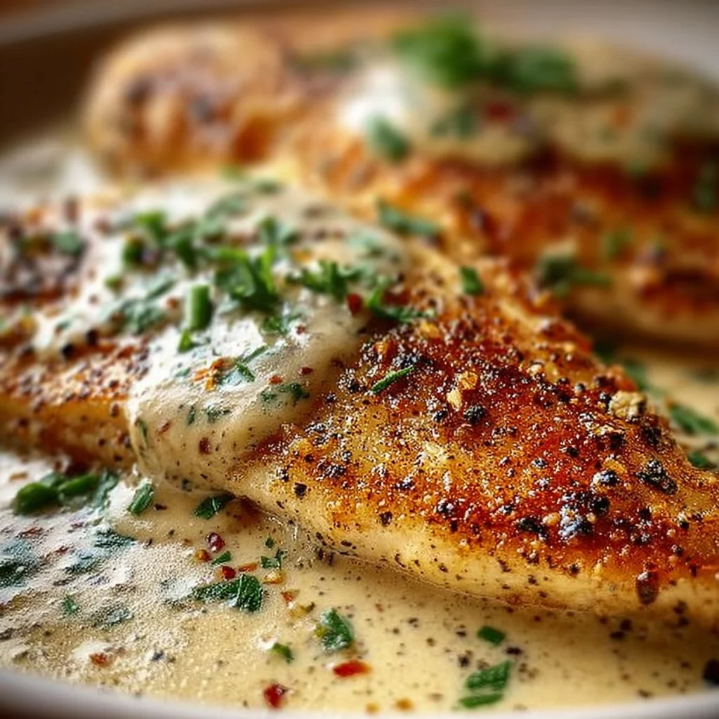 Pan-Seared Tilapia with Cream Sauce