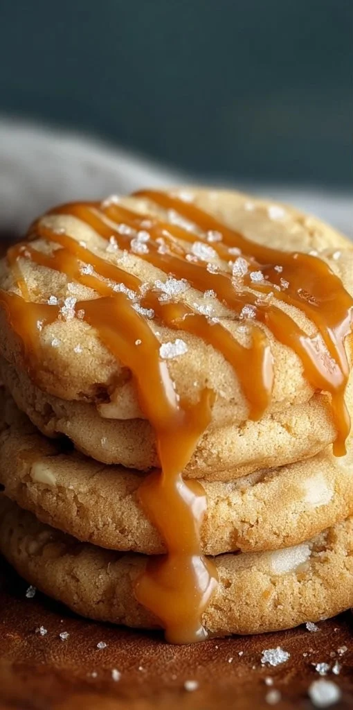 Salted Caramel Cheesecake Cookies