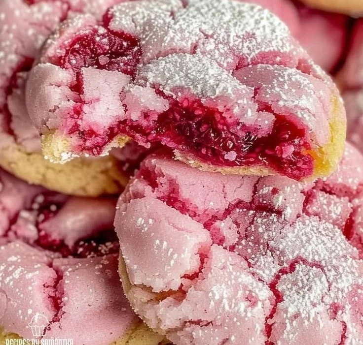Soft and Chewy Raspberry Sugar Cookies