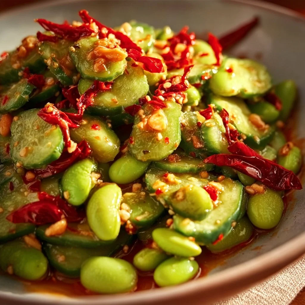 Spicy Cucumber and Edamame Salad