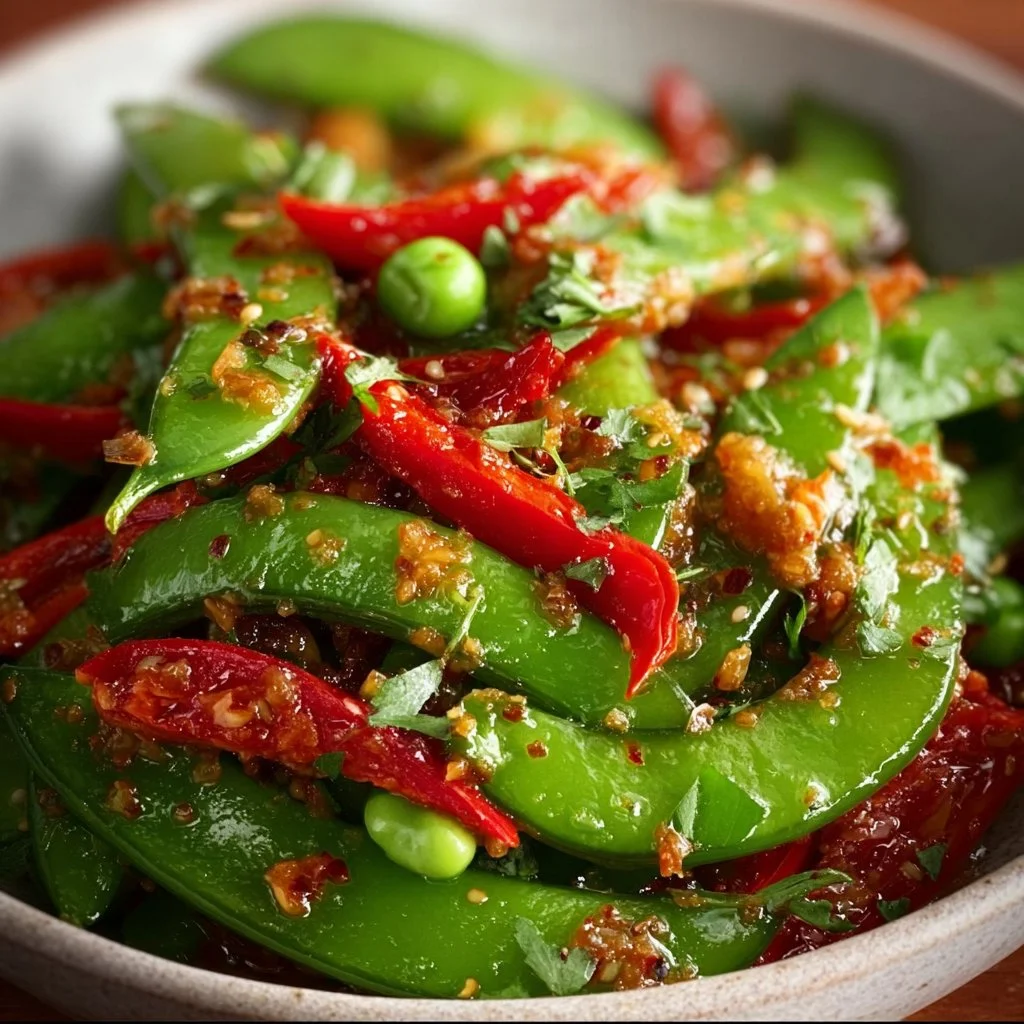 Spicy Snap Pea Salad