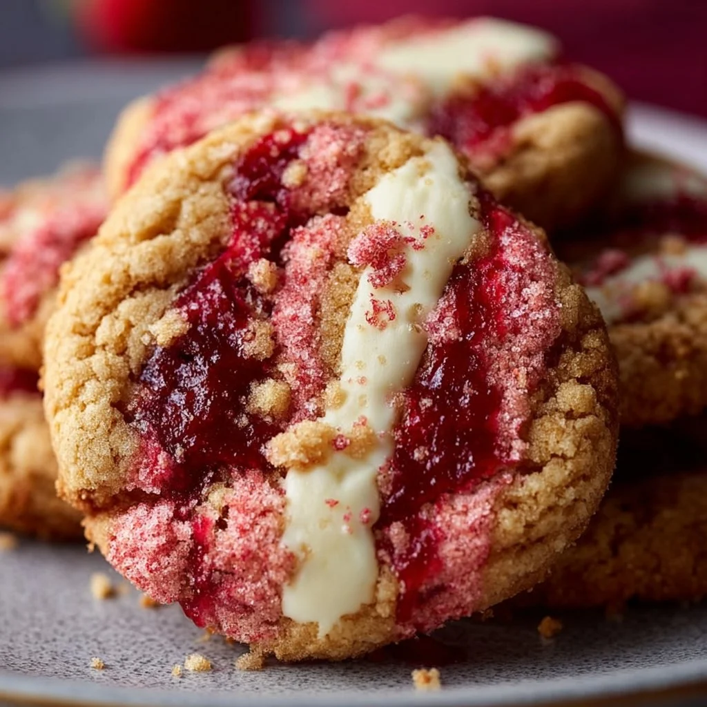 Strawberry Cheesecake Cookies