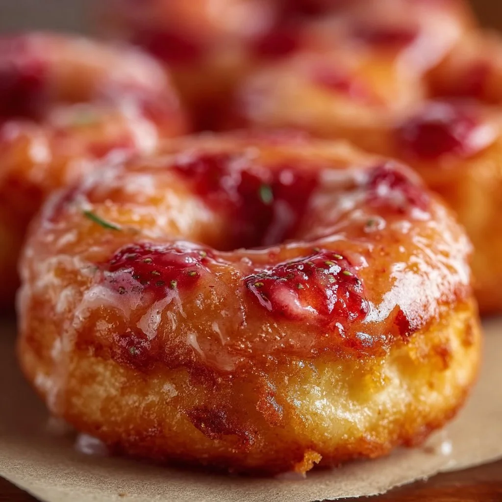 Strawberry Glazed Donuts