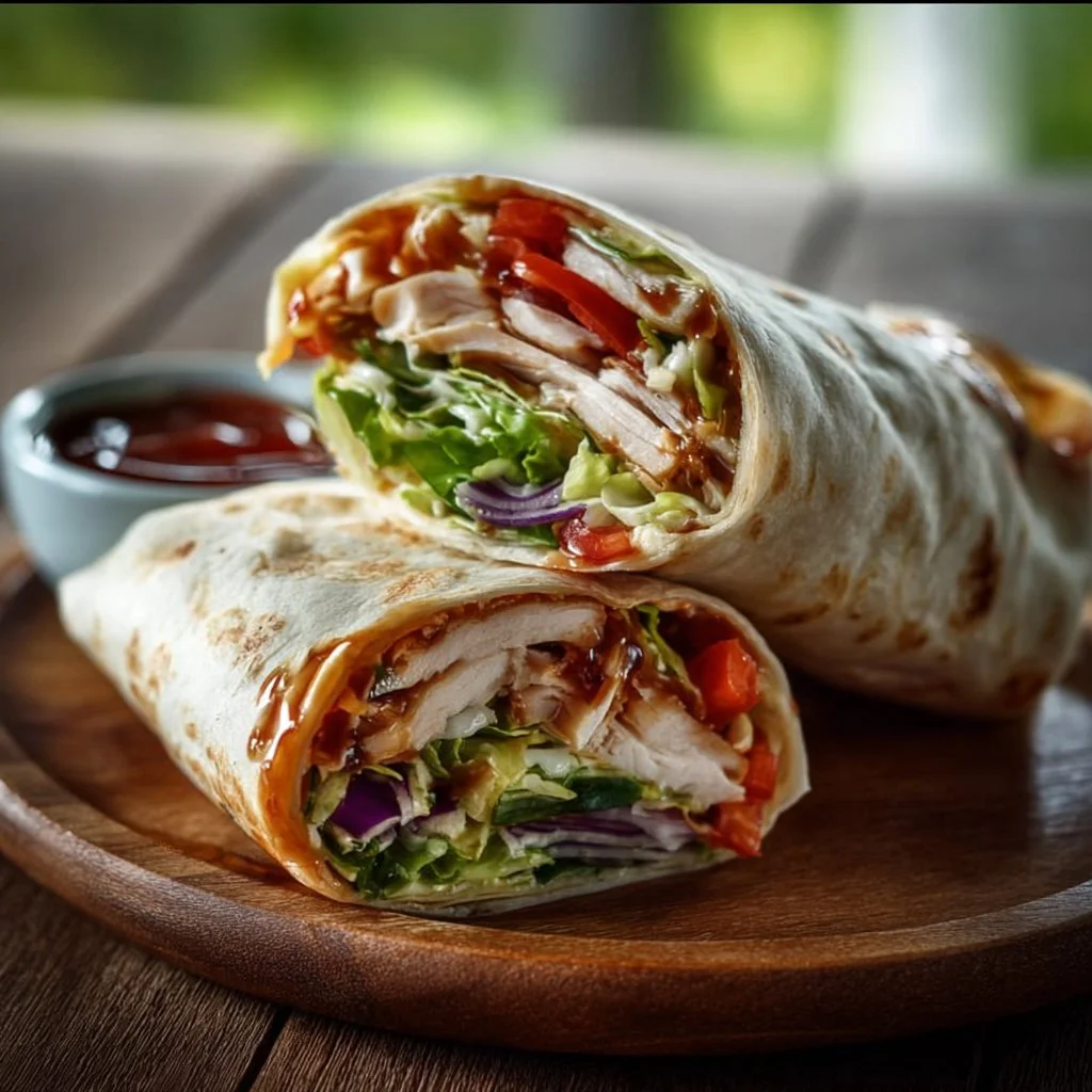 Healthy summer lunch wrap for a refreshing lunch routine