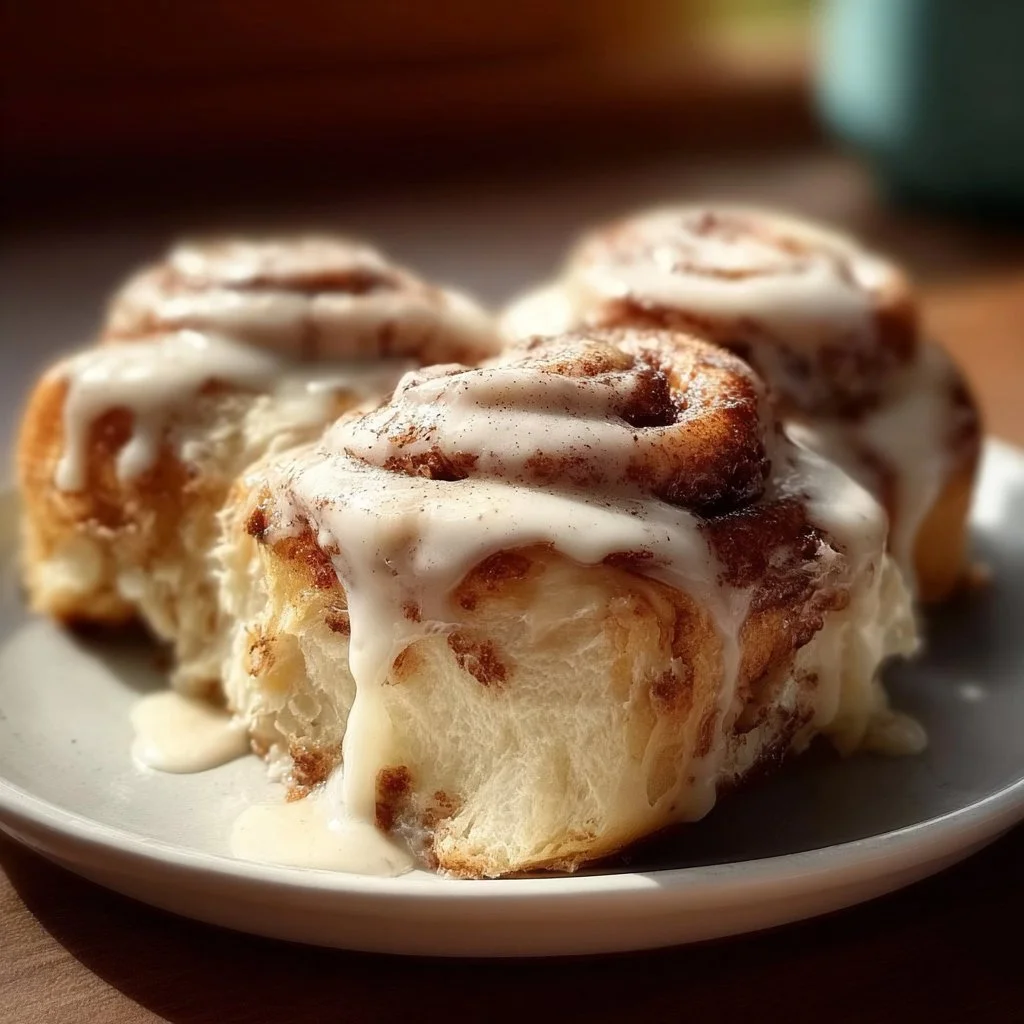 Delicious Three Milks Cinnamon Rolls drizzled with creamy icing