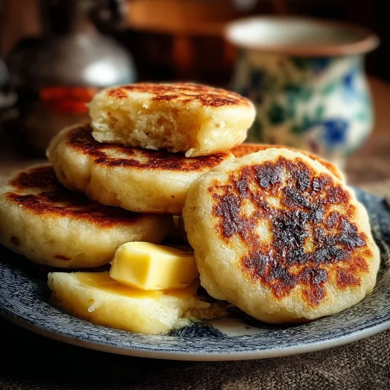 Delicious traditional buttery griddled Welsh cakes on a rustic wooden table.