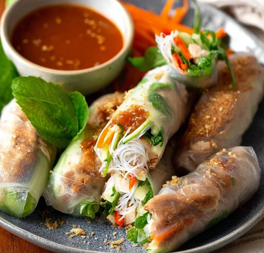 Vietnamese Summer Rolls with Chicken