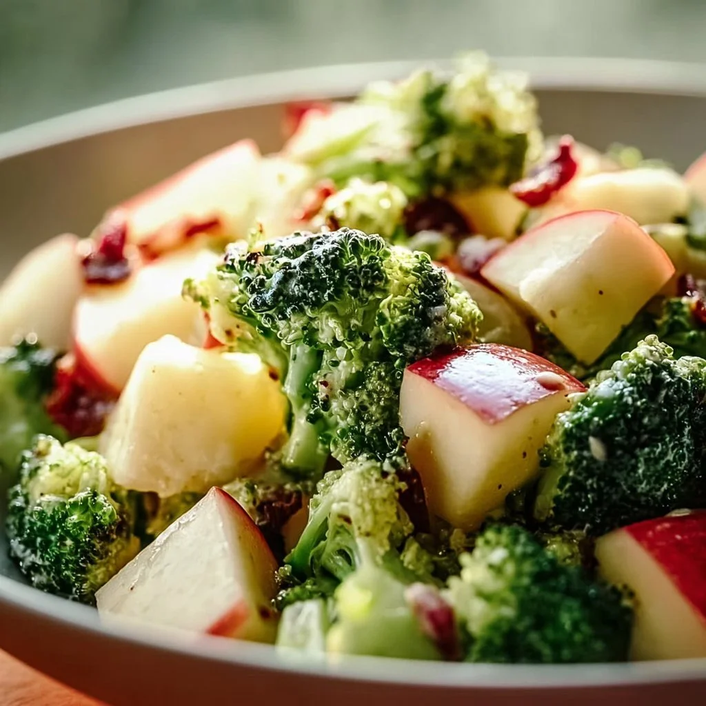 Delicious Apple Broccoli Salad with fresh ingredients and vibrant colors