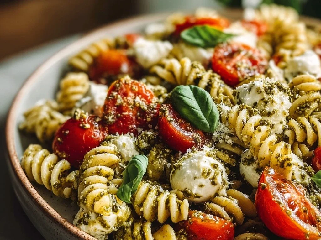 Caprese Pesto Pasta Salad