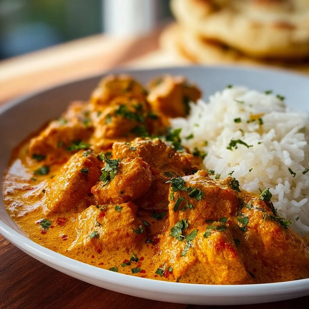 Delicious chicken cooked to perfection with butter