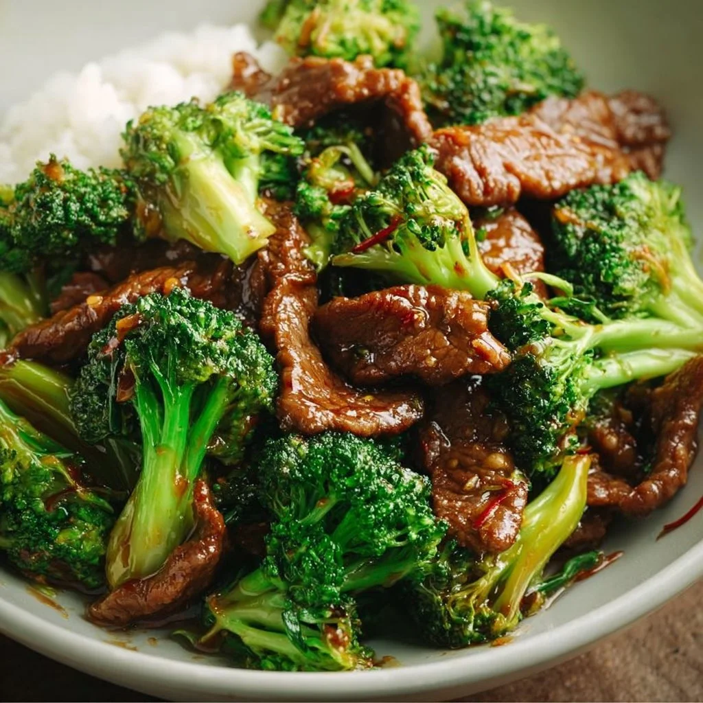 Delicious Chinese Beef and Broccoli dish served on a plate