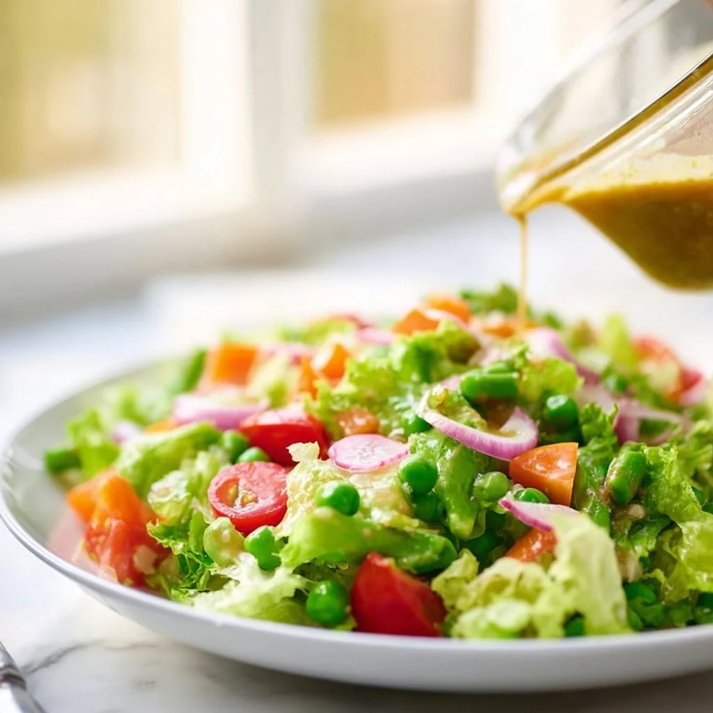 Chopped Spring Salad featuring fresh vegetables and vibrant colors
