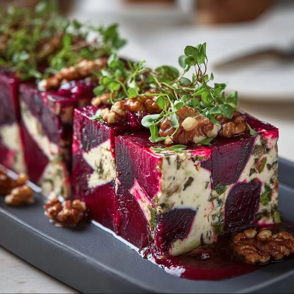 Colorful Beetroot and Goat’s Cheese Terrine